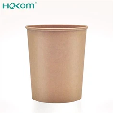Hongkang Factory New Product Kraft Paper Soup Cups 2025 Grøtemballasje Nudelsuppe boller Container Høy kvalitet Billig pris til salgs